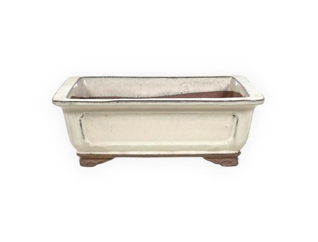 Vaso 36 cm rettangolare beige