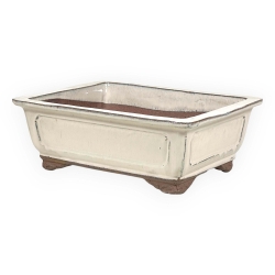 Vaso 36 cm rettangolare beige