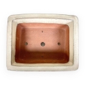 Vaso 36 cm rettangolare beige
