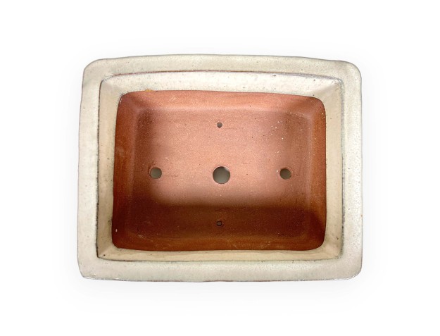 Vaso 36 cm rettangolare beige 2