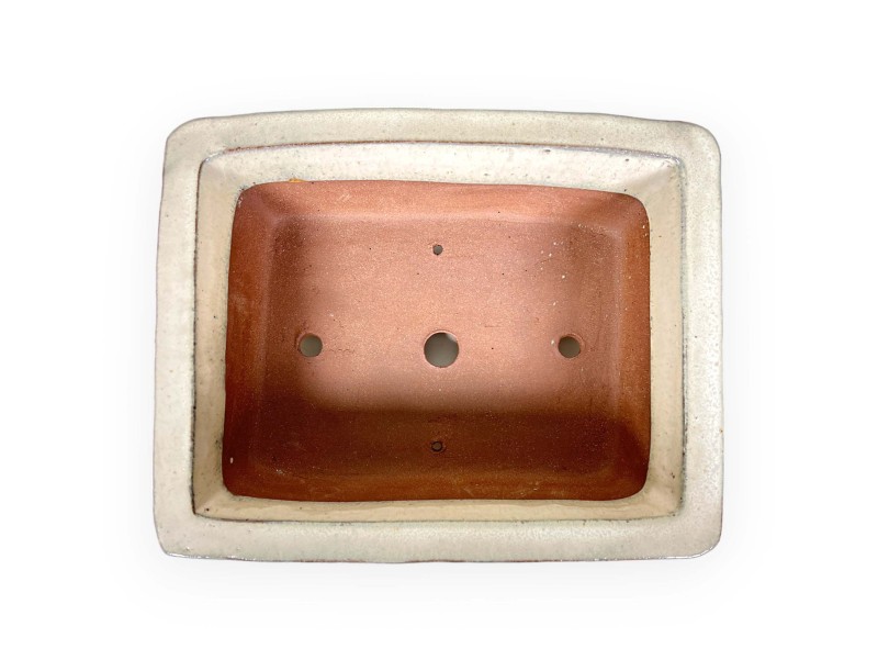 Pot 36 cm rectangular beige