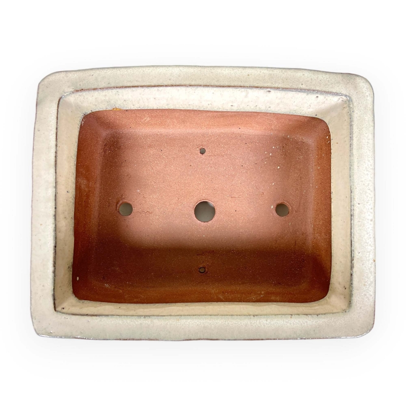 Vaso 36 cm rettangolare beige