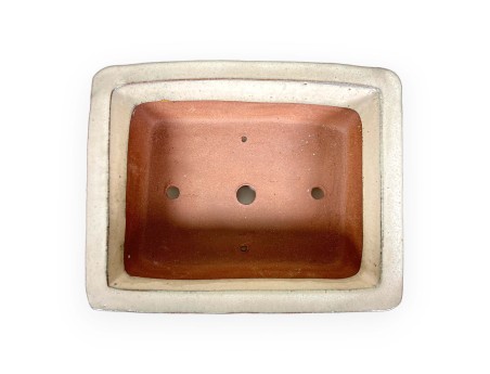 Pot 36 cm rectangular beige
