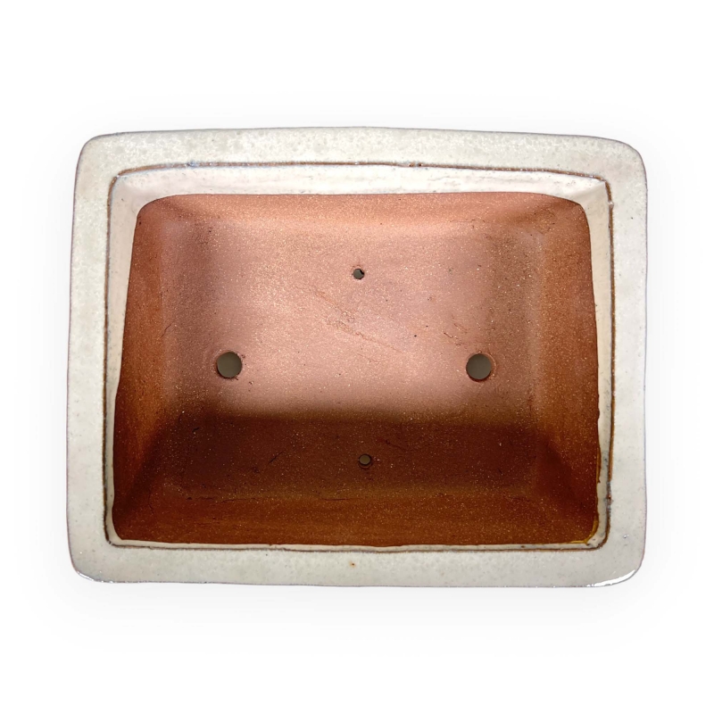 Vaso 32 cm rettangolare beige