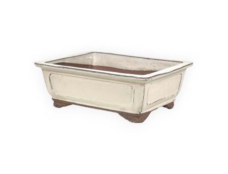Vaso 32 cm rettangolare beige