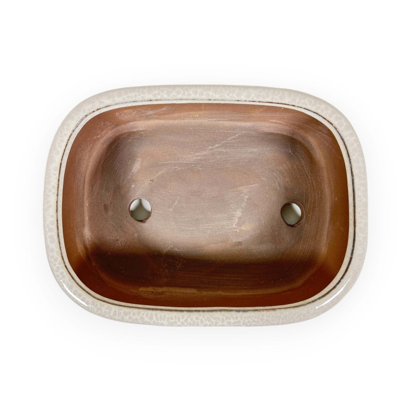 Vaso 26 cm rettangolare beige