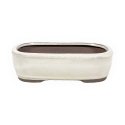 Pot 26 cm rectangular beige