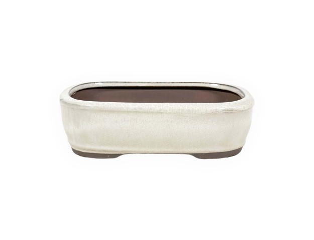 Pot 26 cm rectangulaire beige