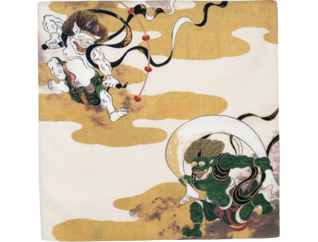 Furoshiki 48 cm - Fujin Raijin - Nube auspiciosa