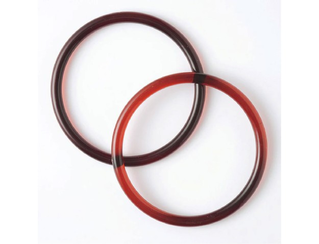 Asas de anillo Furoshiki marrón