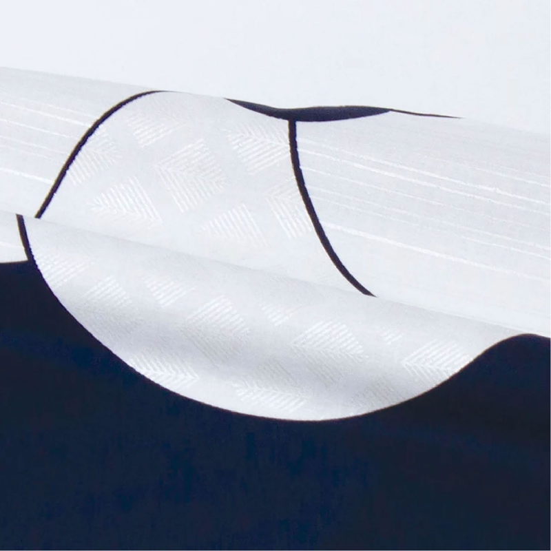 Furoshiki 70 cm - Pin Bambou Prunus Bleu