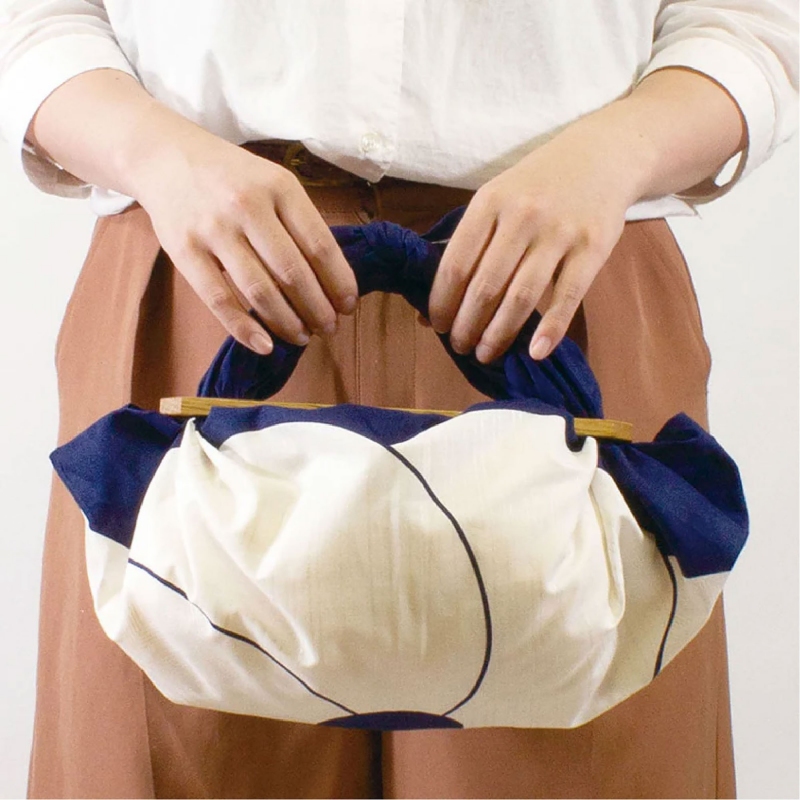 Furoshiki 70 cm - Pine Bamboo Prunus Blue