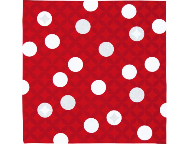 Furoshiki 70 cm - Hare Tsutsumi - Motif Sept Trésors Rouge