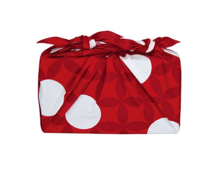 Furoshiki 70 cm - Hare Tsutsumi - Patrón de los Siete Tesoros Rojos