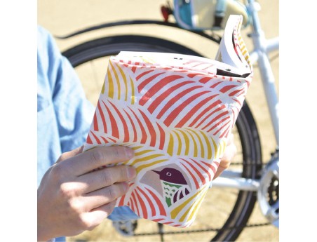 Furoshiki 45 cm - Vogels en katten Roze