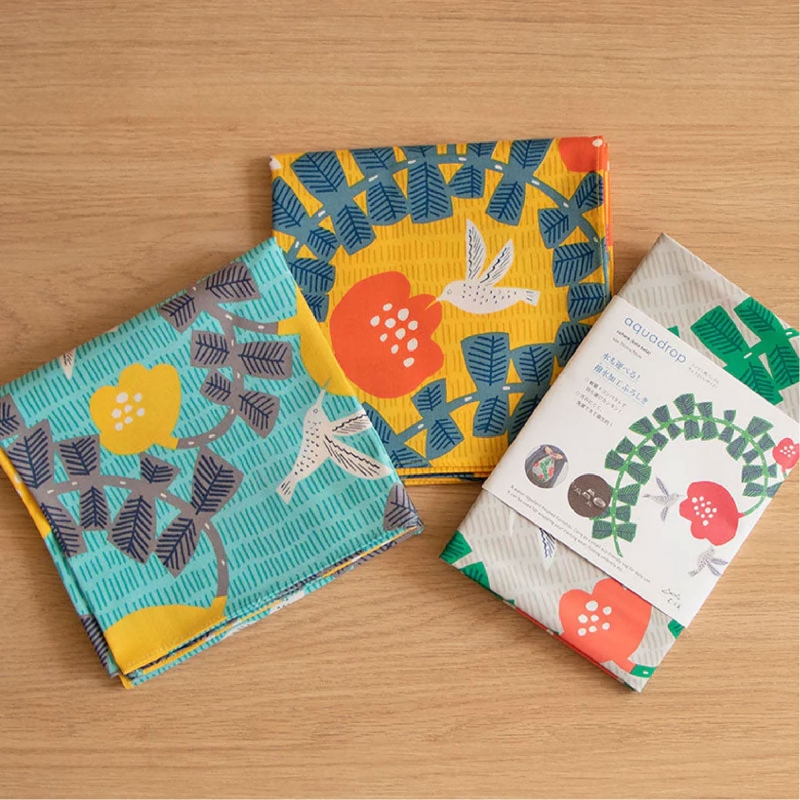 Furoshiki 45 cm - Yellow Hummingbird