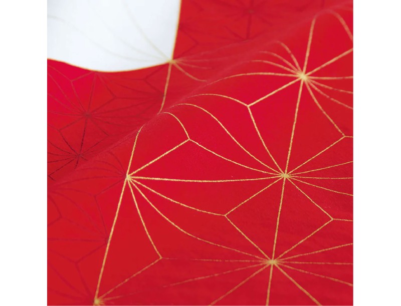 Furoshiki 70 cm Foglia e Tartaruga Rossa / Hare Tsutsumi