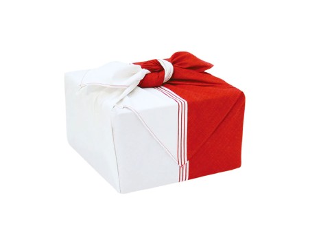 Furoshiki 50 cm Diagonale Bianco Rosso