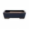 Pot 20 cm rectangulaire bleu