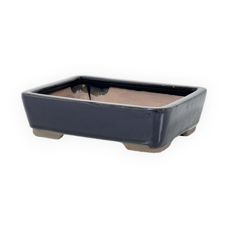 Vaso 20 cm rettangolare blu