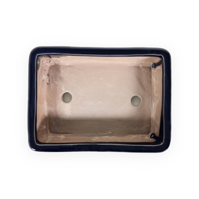 Pot 20 cm rectangulaire bleu