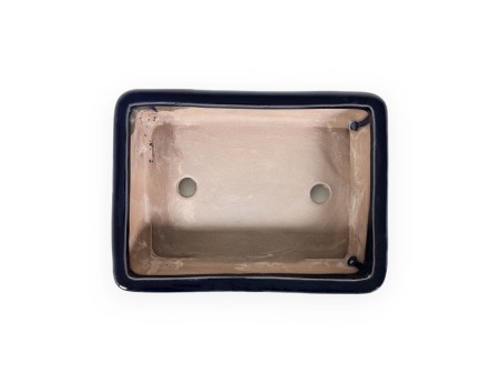 Pot 20 cm rectangular blue