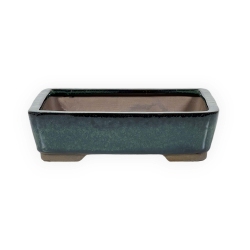 Vaso 20 cm rettangolare verde