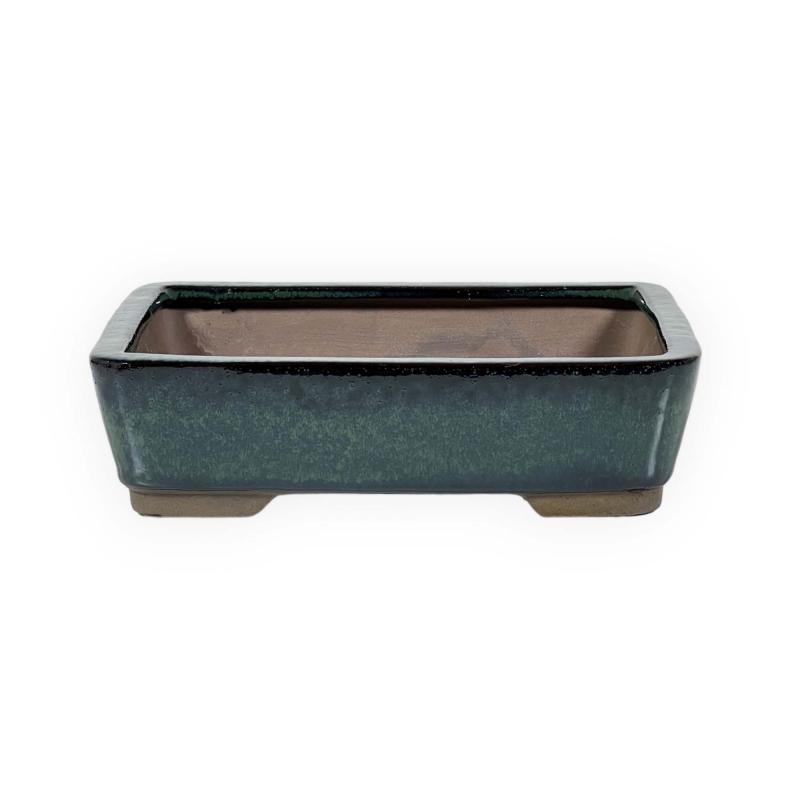 Vaso 20 cm rettangolare verde