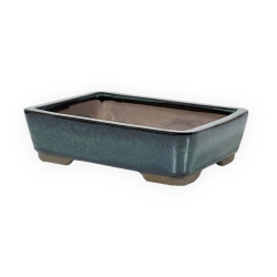 Vaso 20 cm rettangolare verde