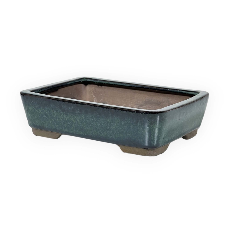 Vaso 20 cm rettangolare verde