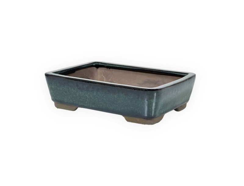Pot 26 cm rectangular green