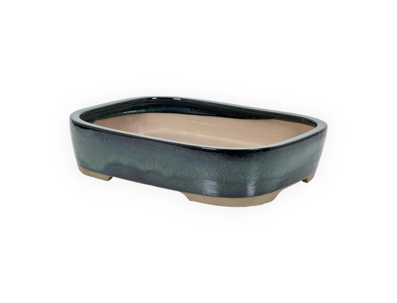 Pot 26 cm rectangular green