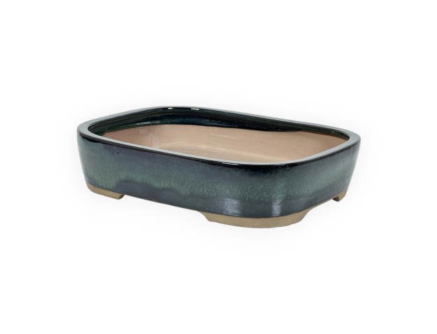 Pot 31 cm rectangular green 2