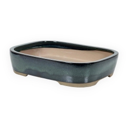 Vaso 31 cm rettangolare verde