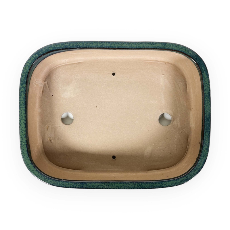Vaso 31 cm rettangolare verde