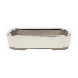 Vaso 31 cm rettangolare beige