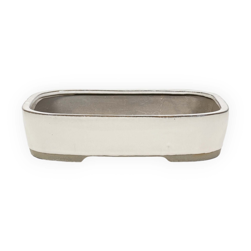 Vaso 31 cm rettangolare beige