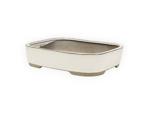 Pot 31 cm rectangular beige 2
