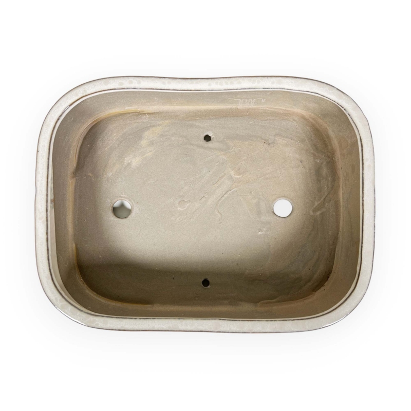 Vaso 31 cm rettangolare beige