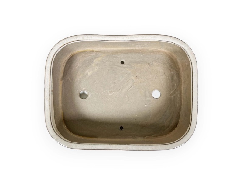 Pot 26 cm rectangulaire beige