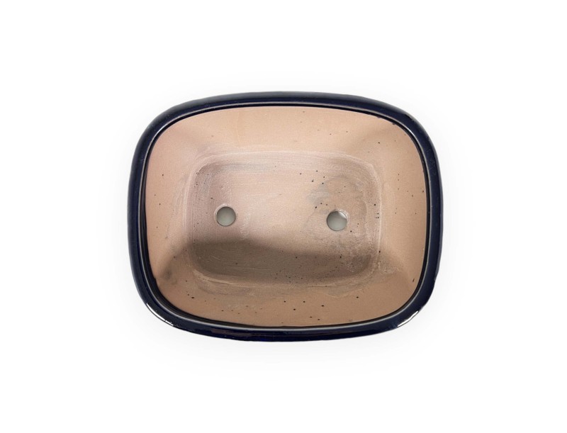 Pot 21 cm rectangular blue