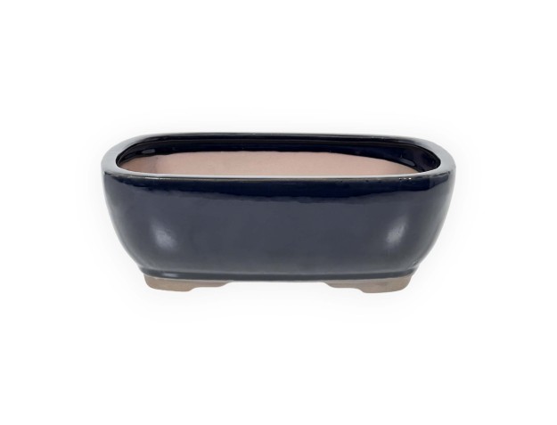 Pot 26 cm rectangular blue