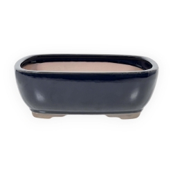 Vaso 26 cm rettangolare blu