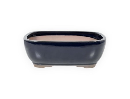 Vaso 26 cm rettangolare blu