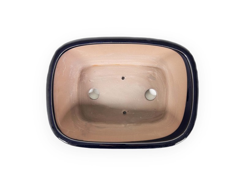 Pot 31 cm rectangular blue