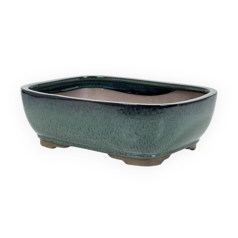 Pot 26 cm rectangulaire vert