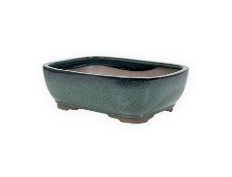 Vaso 26 cm rettangolare verde