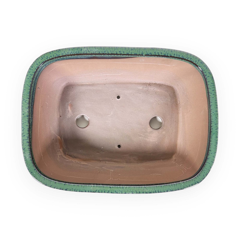 Pot 26 cm rectangulaire vert