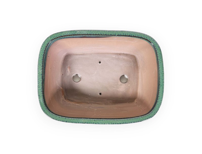 Pot 26 cm rectangular green