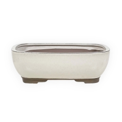 Vaso 21 cm rettangolare beige